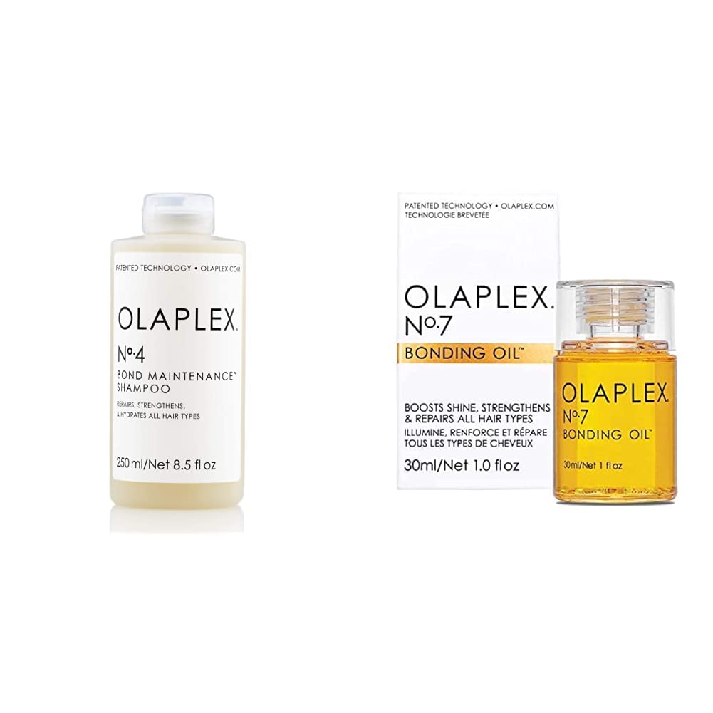 OLAPLEX No.4 Bond Maintenance Shampoo 250ml & No.7 Bonding Oil 30ml Set
