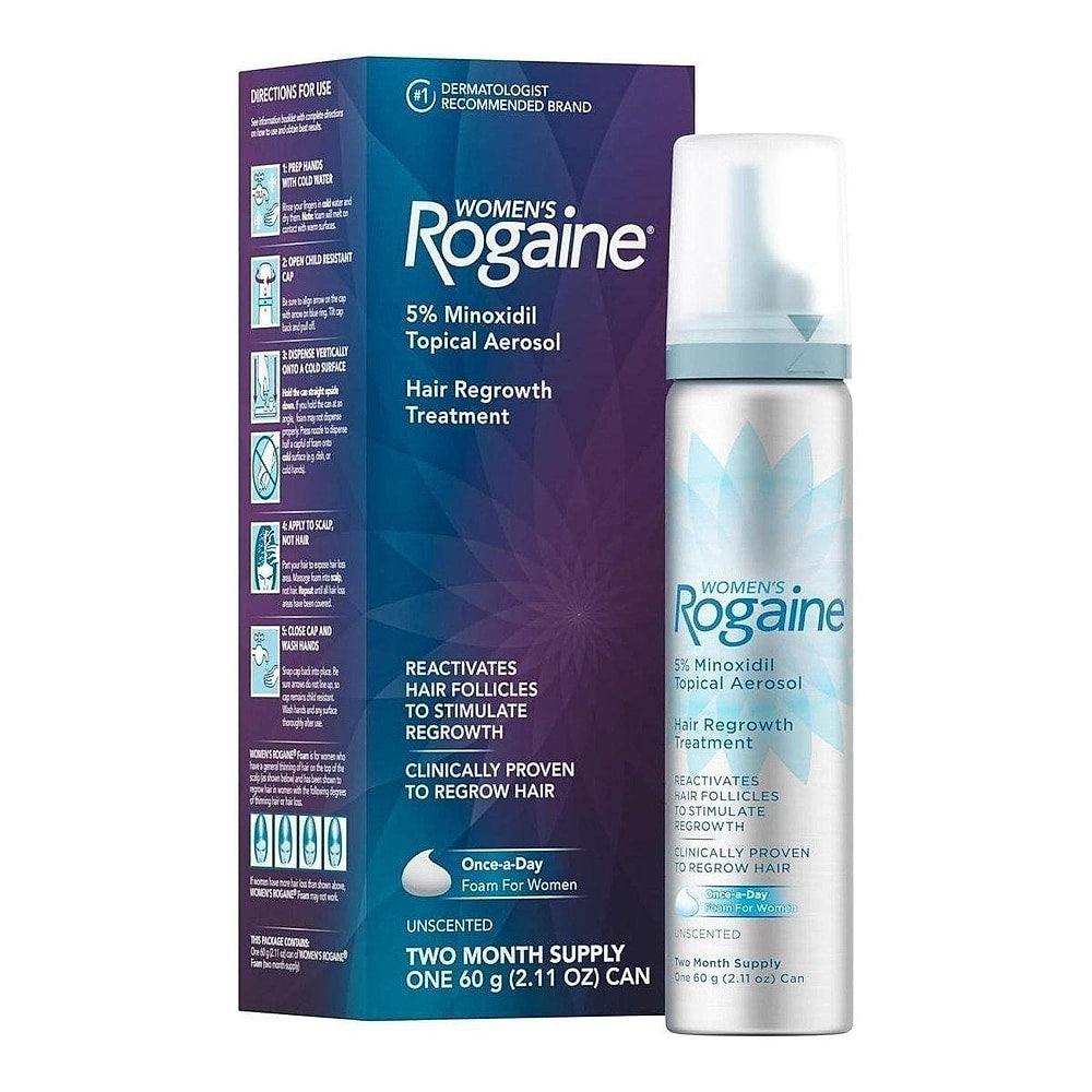 Rogaine Women’s 5% Minoxidil Foam 60ml (2 Month Supply)