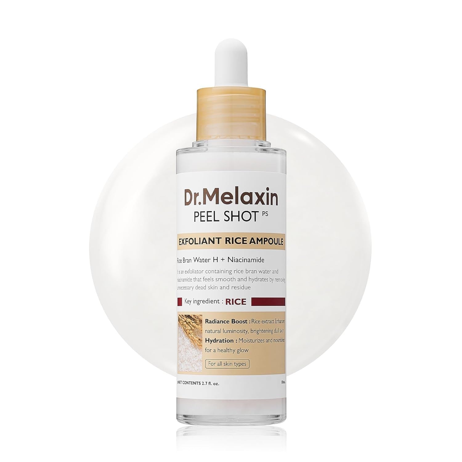 Dr.Melaxin Peel Shot Rice Exfoliating Ampoule 80ml