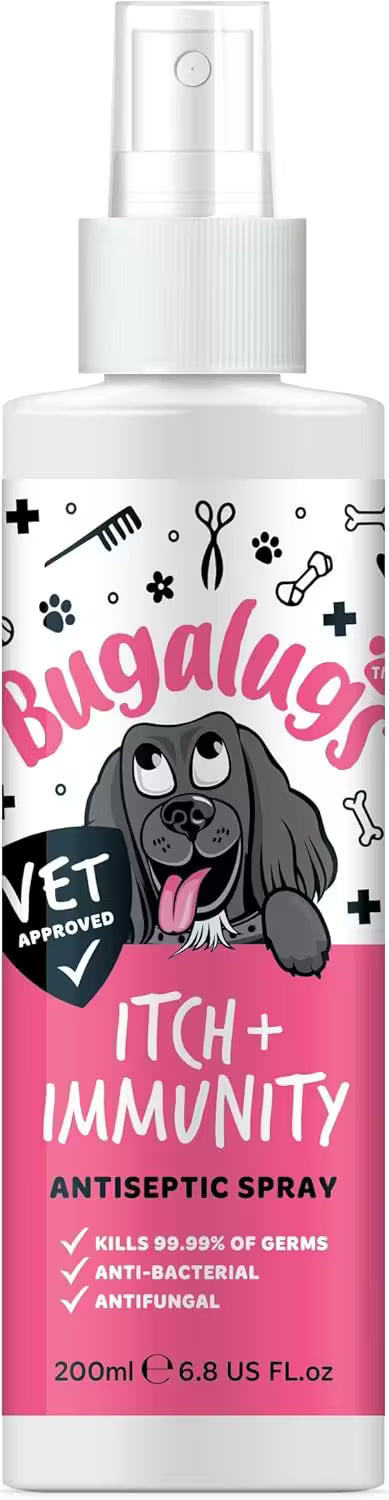 BUGALUGS Itch & Immunity Antiseptic Spray for Dogs