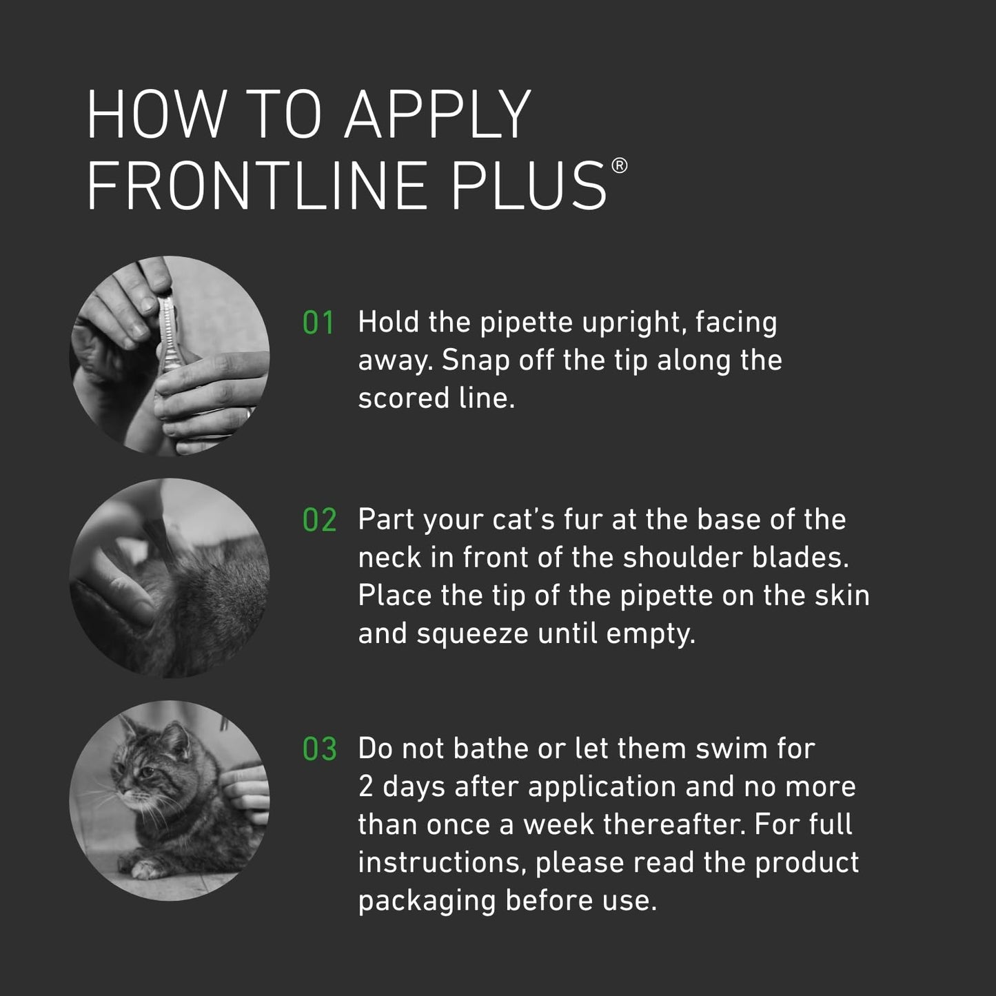 FRONTLINE Plus Flea & Tick Treatment for Cats & Ferrets 6 Pipettes