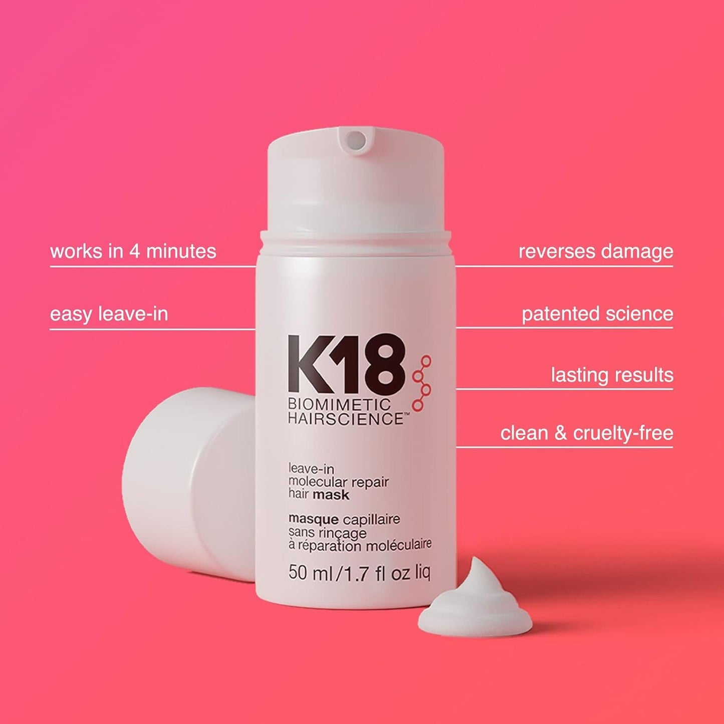 K18 Leave-In Molecular Hair Mask 50ml