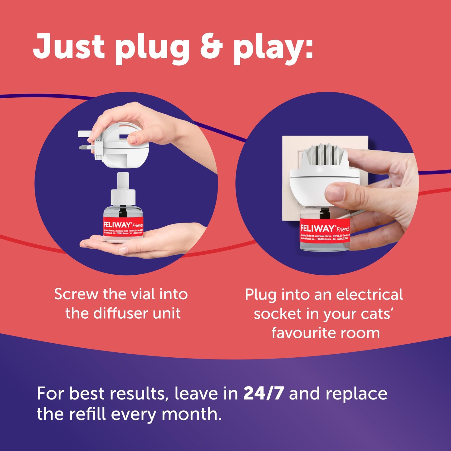 FELIWAY Friends Cat Calming Refills 3 x 48ml