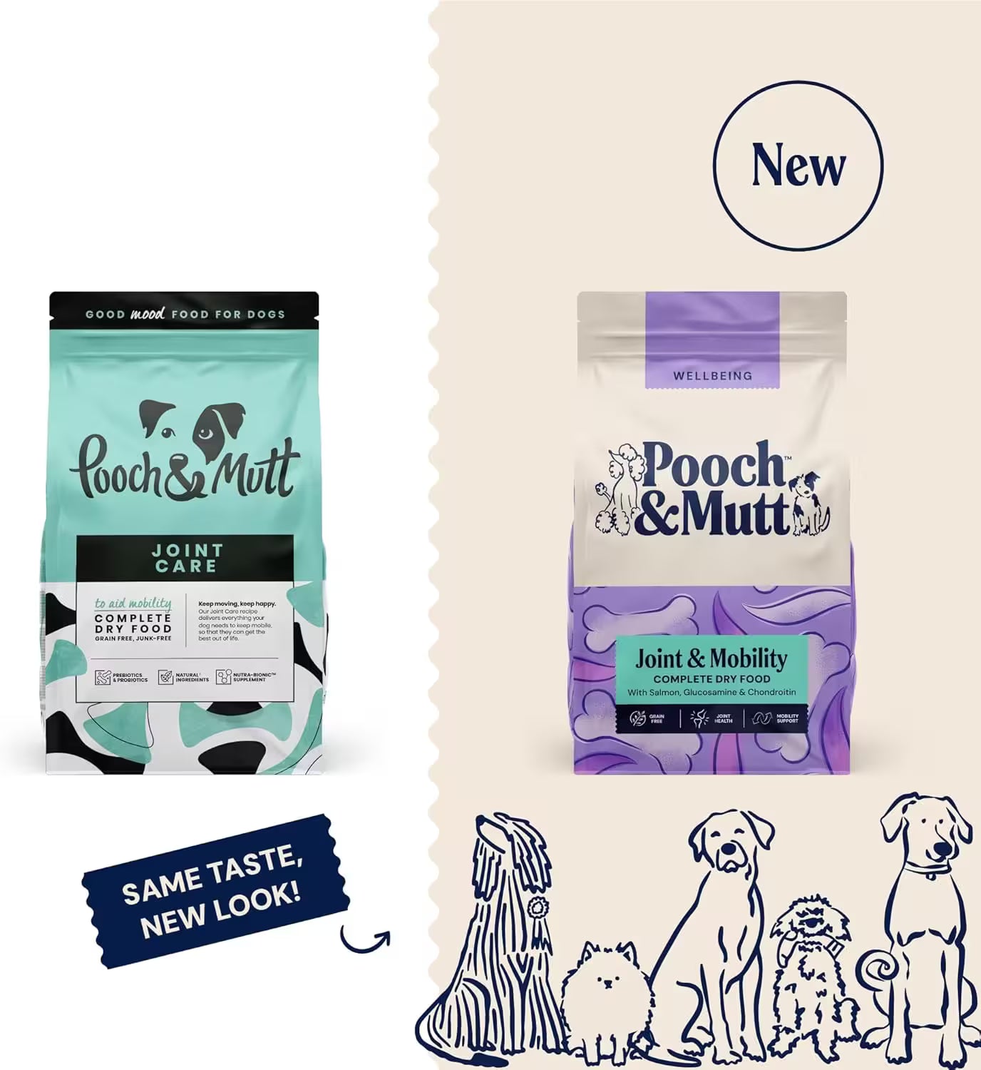 Pooch & Mutt Joint Care Complete Dry Dog Food Grain Free Salmon & Sweet Potato 10kg