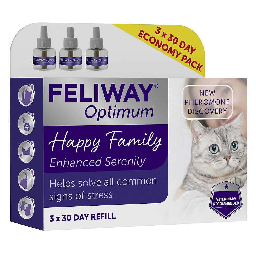FELIWAY Optimum Cat Calming Refills 3 x 48ml