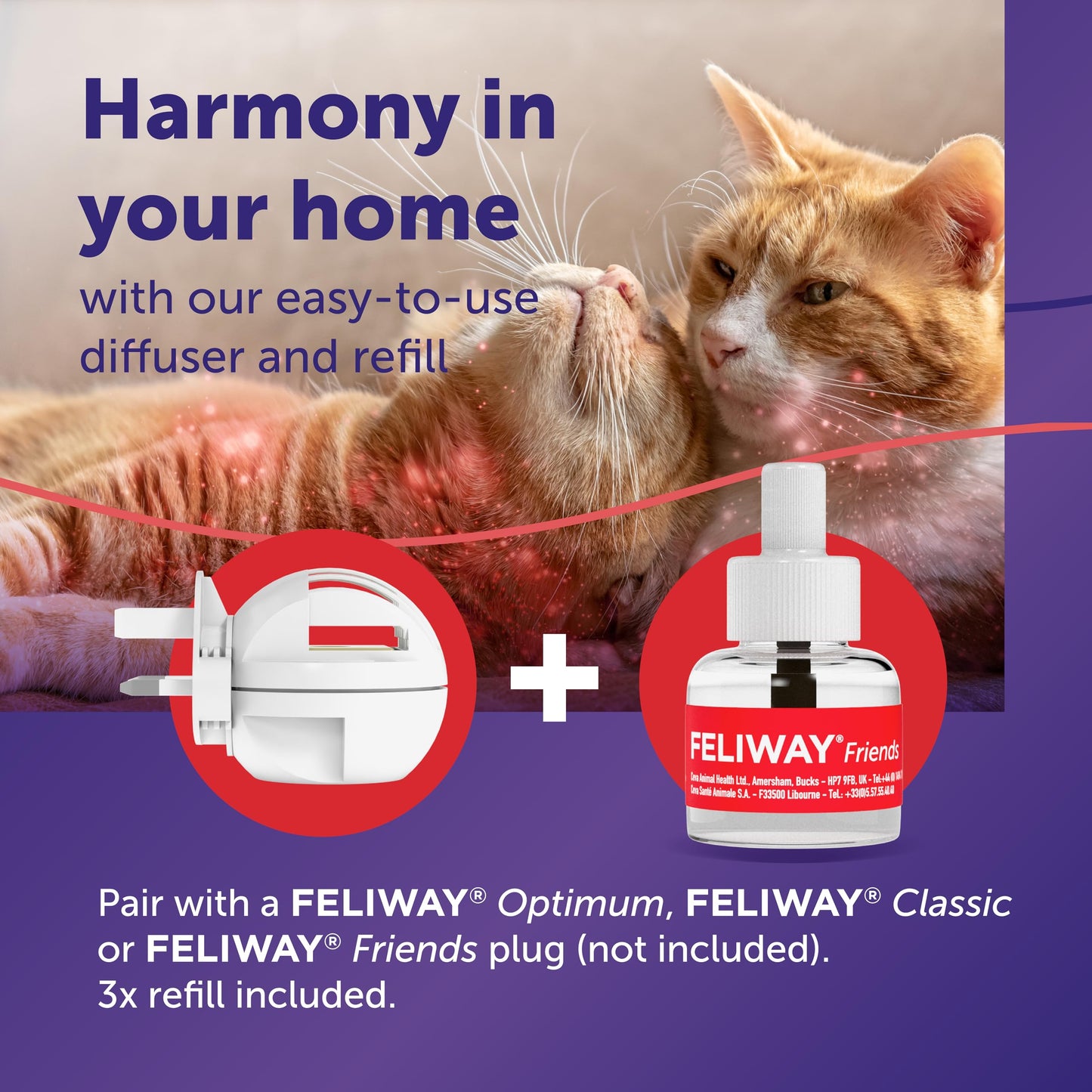 FELIWAY Friends Cat Calming Refills 3 x 48ml
