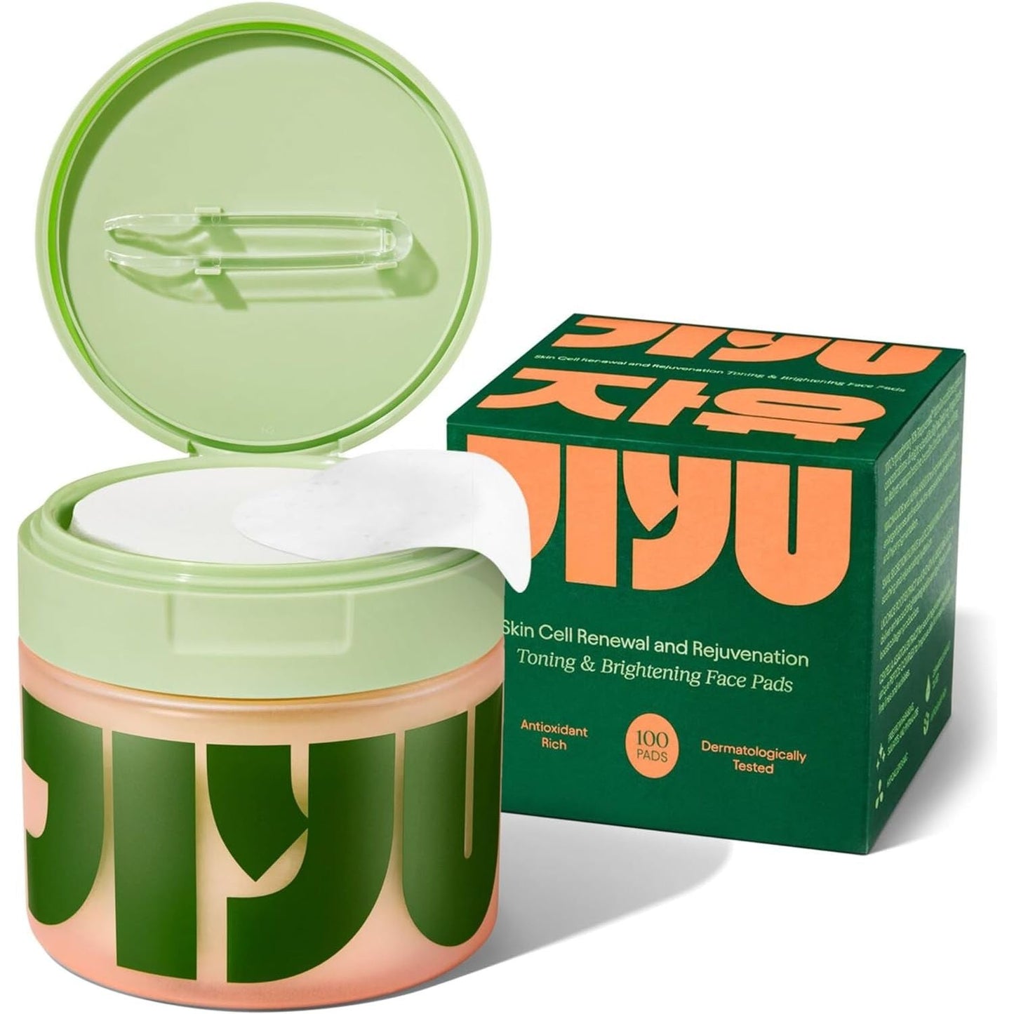 JIYU Skin Cell Renewal Toning & Brightening Face Pads 100 Pads